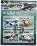 Timbre Guinea-Bissau 2016, Pasari de Apa, Colita Noua, Colectie, Tematica Ornito, Africa