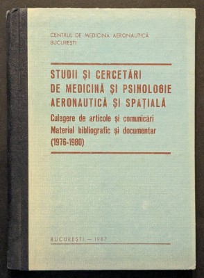 MEDICINA si PSIHOLOGIE AERONAUTICA si SPATIALA 255 pag, tabele  foto