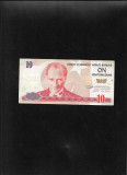 Turcia 10 lire 2005 seria414518000