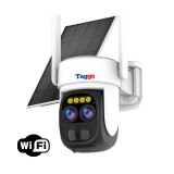 Cumpara ieftin Camera de supraveghere WIFI cu incarcare solara 5W, SUPER 3K 6MP Dual Lens, 10X ZOOM, IP66, Control din aplicatie, Detectare miscare, Comunicare bidir