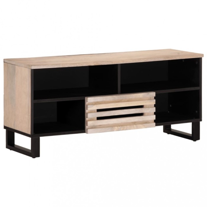 Gossi dulap tv, 100x34x46 cm, lemn masiv de mango