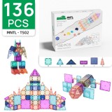 Set Magnetic Tiles 3D STEAM MNTL - 136 Piese Noapte Stelara pentru Constructii