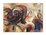 Cumpara ieftin Tablou pictat manual GIGANT abstract - Fantezie - 120x90cm ulei pe panza, Spectaculos!