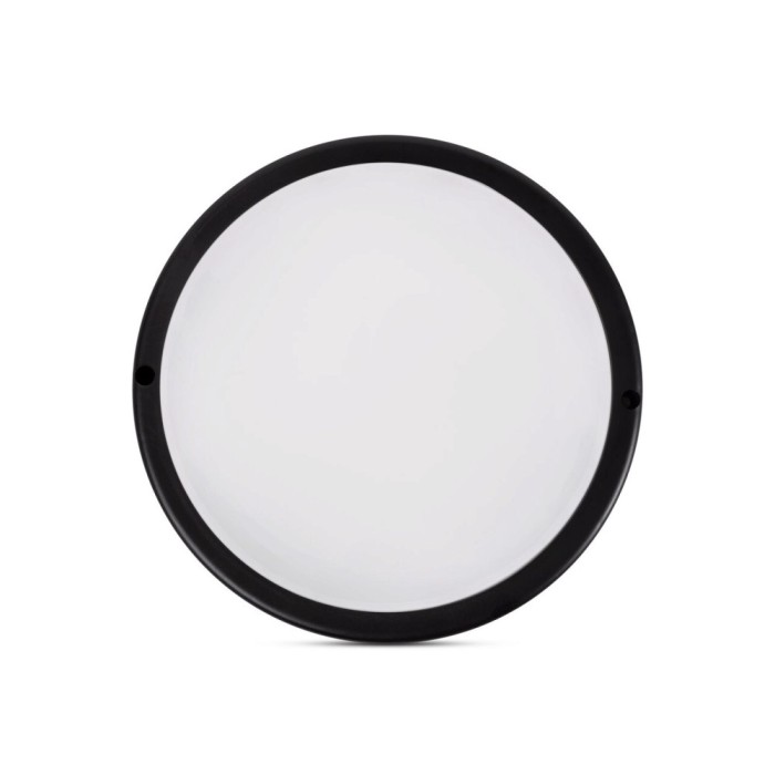 Bat LED rotund 12W 6400K 100lm/W IP65, negru, Novelite