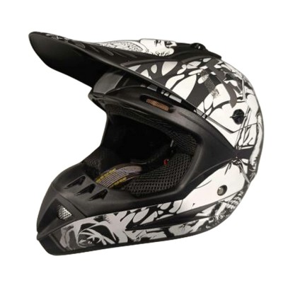 Casca cross/atv copii Rival Store alb/negru marime M foto