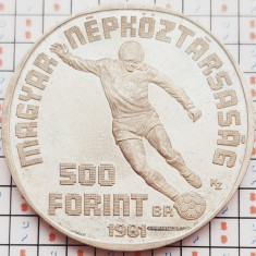 1525 Ungaria 500 Forint 1981 World Football Championship 1982 km 624 argint