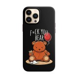 Husa compatibila cu Apple iPhone 11 Pro Max model I hate bears,Silicon, Tpu, Viceversa, Transparent, Carcasa
