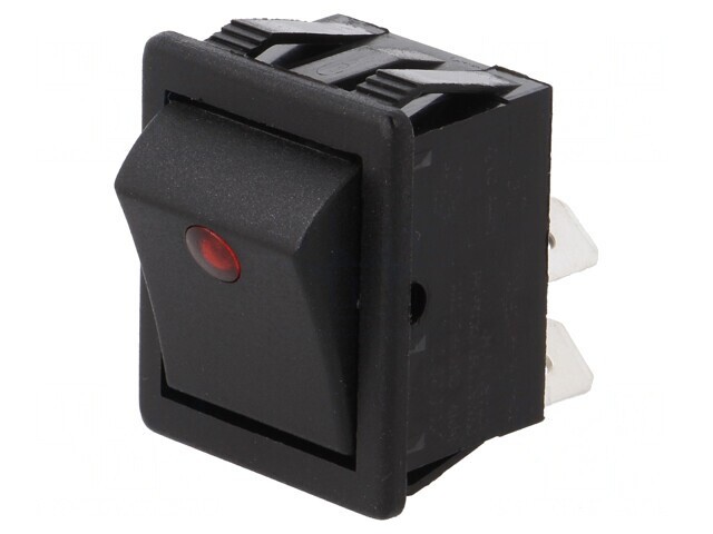Comutator Rocker DPST ON-OFF 16A 250V Negru