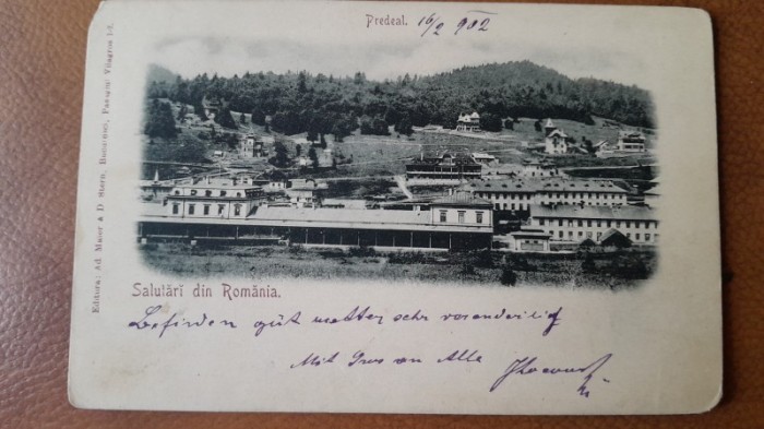 Carte postala, Predeal, 1902