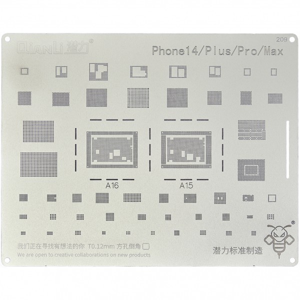 Sita BGA QIANLI QS209 pentru Apple iPhone 14 / 14 Plus / 14 Pro / 14 Pro Max