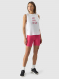 Colanți scurți cu talie &icirc;naltă pentru femei - roz, 4F Sportswear