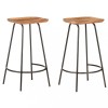 VidaXL Scaune de bar, 2 buc., lemn masiv de acacia 320651