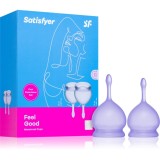 Satisfyer Feel good MENSTRUAL CUP cupe menstruale lila 2 buc