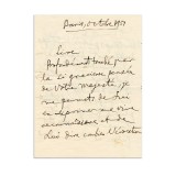 George Enescu, scrisoare expediată regelui Carol al II-lea, octombrie 1951