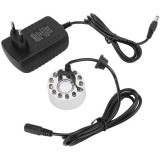 Masina de ceata pentru fantana, plastic, 12 LED, 46 x 38 mm, 24 W, argintiu