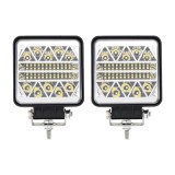 Set 2 x Proiectoare auto, Patrate, 102W per proiector, 30mm, 34 Led-uri, Universal