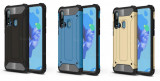 Husa Huawei P20 lite 2019 Nova 5i + folie sticla + stylus, Alt model telefon Huawei, Albastru, Auriu, Negru, Plastic