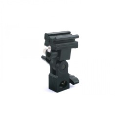 Suport orientabil patina blitz + menghina umbrela pentru stativ (spigot)