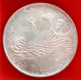 (A736) MONEDA DIN ARGINT VATICAN - 500 LIRE 1969, AUNC, KM 115, Europa