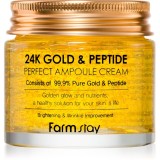 Farmstay 24K Gold &amp; Peptide Perfect Ampoule Cream cremă hidratantă &icirc;mpotriva &icirc;mbătr&acirc;nirii pielii 80 ml