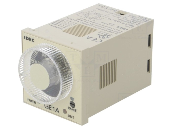 Timer analogic DPDT, 0,1s-10h