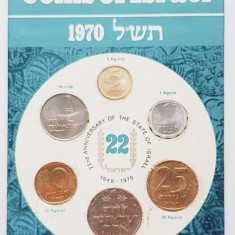 M01 Israel set monetarie 6 monede 1970