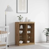 Cumpara ieftin Bufet cu lumini LED Stejar Artisan 41x37x100 cm