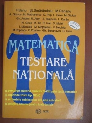 Matematica testare nationala clasele 5-8 foto