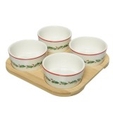 Set 4 boluri - Natural Bamboo | Kaemingk