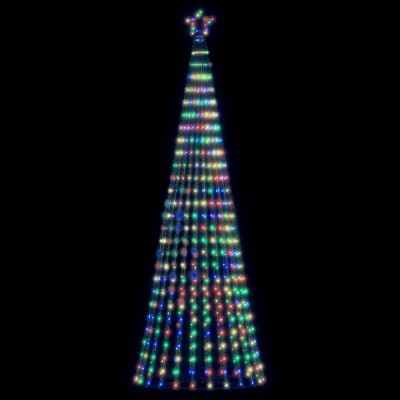 vidaXL Pom de Crăciun LED 475 LED-uri colorate 247 cm foto