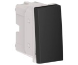 Intrerupator cap cruce 1M Flexo Himel negru mat