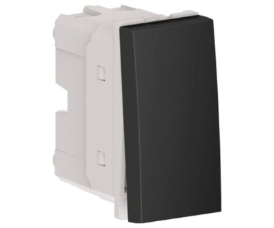 Intrerupator cap cruce 1M Flexo Himel negru mat foto