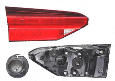 Stop spate lampa Audi A6 (C8), 03.2018-, spate, Stanga, partea interioara; LED; fara ornament, ULO foto