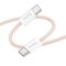 Hoco (X104) Cablu Date si Incarcare, USB-C, PD60W, QC3.0, Brodat, 2m, Roz