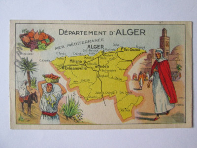 Cartonaș publicitar pastile Salmon-Alger anii 20 foto