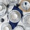 Keramika Set de vesela - Blue Bloom - 24 bucăți - 6 persoane - Stoneware