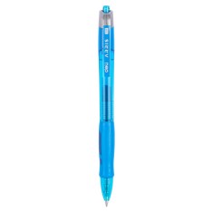Pix cu Gel si Mecanism Deli Aris, 0.5 mm, Albastru, Clip Rezistent, Pix cu Gel Deli Aris, Pix cu Gel Aris, Pix Gel Mecanism Deli, Pix cu Gel Albastru, foto