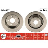 Set discuri frana Mercedes S-Class (W220), S-Class Coupe (C215), punte spate, 300, ventilat, TRW
