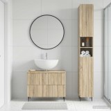 Cumpara ieftin Set de dulapuri pentru baie, 2 piese ZWOLLE Stejar Sonoma