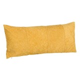 Perna Decorativa Chenilia Mustar Relief Dungi Diagonale, 70x30 cm, Oem