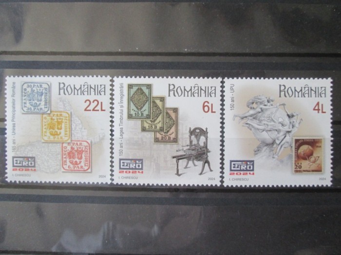 EFIRO 2024 Bucuresti:Serie 3 valori MNH