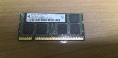 Ram Laptop Quimonda 1GB DDR2 PC2-5300S HYS64T128021EDL-3S-B2 #RAZ foto
