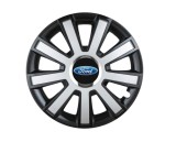Cumpara ieftin Set 4 capace roti Flash Gri-Negru R16 pentru gama auto Ford, Autohelix MSA