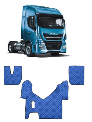 Set covorase piele ecologica truck IVECO STRALIS (2013-2022) Albastru foto