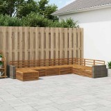 vidaXL Set de canapele de exterior 8 pcs natural 3383727
