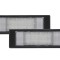 Set 2 buc lampa numar BMW Seria 1 (E81-E88, F20); Seria 6 (E63/E64, F06/F12/F13); Z4 (E85); MINI Countryman (R60), Paceman (R61) -, stanga, LED; TUNI