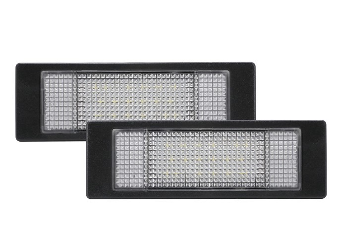 Set 2 buc lampa numar BMW Seria 1 (E81-E88, F20); Seria 6 (E63/E64, F06/F12/F13); Z4 (E85); MINI Countryman (R60), Paceman (R61) -, stanga, LED; TUNI