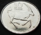 Moneda exotica 10 THEBE- BOTSWANA, anul 1991 *cod 1371, Africa