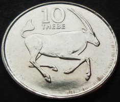 Moneda exotica 10 THEBE- BOTSWANA, anul 1991 *cod 1371