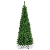 Brad artificial de Craciun The Seasonal Aisle, 350 LED-uri, PVC, verde, 76 x 225 cm